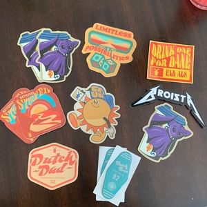 Various Dutch Bros stickers